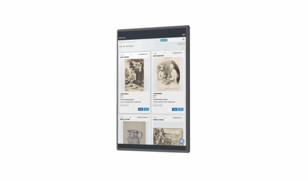 An image of the Cubist Cloud service on a table.